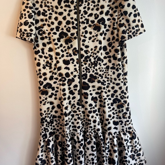 Betsey Johnson animal print ruffle dress size 14 - Picture 2 of 5